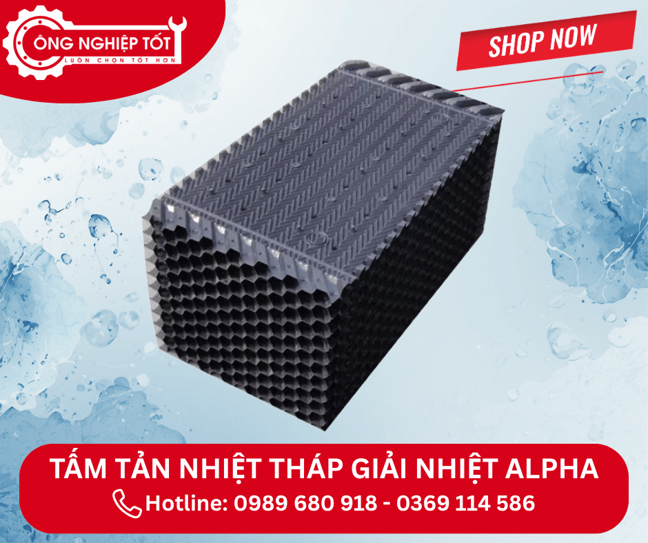 Địa chỉ mua Tấm tản nhiệt tháp giải nhiệt Alpha uy tín